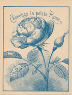 Image Devinette "cherchez La Petite Rose'" Dos Vierge 11 X 9 Cm Env. - Otros