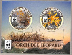 A3057 - TOGO - ERROR MISSPERF Stamp Sheet: 2016, Leopard Orchids  WWF  Flowers - Orchids
