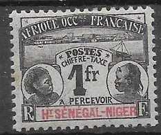 Haut Senegal Et Niger Mh * 42 Euros 1906 (leger Point De Rouille 0,3 Cm) - Neufs