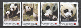 Papua New Guinea - MNH Set 1 GIANT PANDA BEAR - Orsi