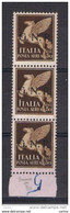 R.S.I.:  1944  P.A. ALLEGORIA  -  50 C. BRUNO  STRISCIA  3  N. -  SASS. 118 - Airmail