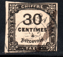 5.2.FRANCE.1878 POSTAGE DUE 30 C. - 1859-1959 Oblitérés