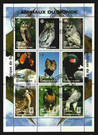 Guinée Rep. 1998 Birds Of Prey Sheet  Y.T. 1213/1221(0) - Guinee (1958-...)