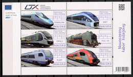 Poland 2021 / Railways Trains MNH Trenes Züge / Cu19813  7-30 - Treni