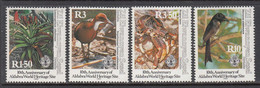 1992 Seychelles Zil Elwannyen Sesel Aldabra World Heritage Site Birds Crabs Complete Set Of 4 MNH - Seychelles (1976-...)