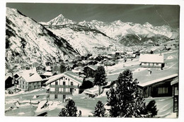 Grächen - Wallis - Berner Alpen - Vue Générale Sous La Neige - Circulé Date Illisible, Cachet Illustré - VS Valais
