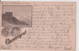 SWITZERLAND - Vignette Cornerrat - Good  Postmarks And Undivided Rear - 1907 - VS Valais