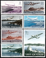 TURKEY 1949-1950, AIRPLANES, TWO COMPLETE MNH SERIES (MiNo 1225/30 And MiNo 1248) In GOOD QUALITY, *** - Unused Stamps