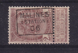 DDBB 694 Timbre PREO 827 - TP 55 MALINES Station 06 - Roller Precancels 1900-09