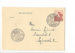 30049 -  Entier Postal Schaan Fürstentum Liechtenstein Cachet 600 Jahre Vaduz 1342-3-5-1942 Pour Zürich - Interi Postali
