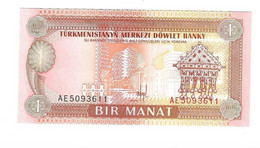 *turkmenistan 1 Manat 1993   1   Unc - Turkménistan