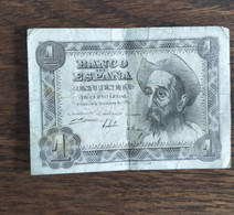 Billet, BANCO ESPANA, 1951 ,1 , Una PESETA_DON QUICHOTTE_bon état - 1-2 Peseten