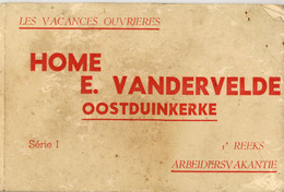 ♥️ Home E. Vandervelde, Oostduinkerke (15 X 9.5 Cm) 9 Kaarten, Serie I (BAK-5,2) - Oostduinkerke
