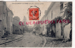 87 - CHATEAUNEUF LA FORET - AVENUE DU PONT   1912 - Chateauneuf La Foret