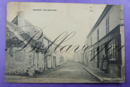 Moisson Rue Nationale. Maison Propr. Pinaguet Guibert Mercerie-1918 -Mantes La Jolie D78 - Mantes La Jolie