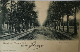 Laren (NH)  Groet Uit - Weg Naar Blaricum 1902 - Laren (NH)