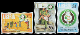 Liberia 1995 - Mi-Nr. 1647-1649 ** - MNH - ECOWAS - Liberia