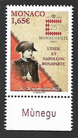 Monaco 2022 - Monacophil (L'Inde Et Napoléon Bonaparte) ** - Ungebraucht