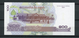 CAMBODGE : 100 RIELS NEUF (2001) - Cambodge