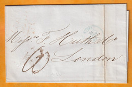 1844 - Lettre Pliée Avec Correspondance En Anglais De Paris Vers Londres London  - Cad Arrivée - Taxe 10 - 1801-1848: Vorläufer XIX