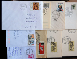 Various Countries - Small Batch Of 13  Letters And Cards - Mezclas (max 999 Sellos)