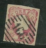 Portugal 1856/8 D. Pedro Cabelos Anelados # 13 Usado,- L44 - Used Stamps