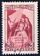 JUGOSLAVIA -  CONGRES COMMUNIST PARTY  Mi. 543C  Perf  K 12½  - O - 1948 - Sin Dentar, Pruebas De Impresión Y Variedades