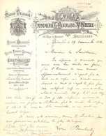 Bruxelles 1886 - Imprimerie Lithographie L B Bourlard Litho - 1800 – 1899
