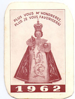 Kalender Calendrier 1962 - Oeuvre Du Saint Enfant Jésus - Tongres Tongeren - Petit Format : 1961-70