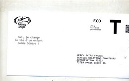Enveloppe Réponse T Mercy Ships Theme Bateau - Cards/T Return Covers