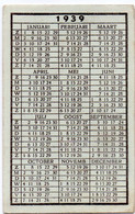 Kalender Calendrier 1939 - Buvard Vloeipapier - Petit Format : 1921-40