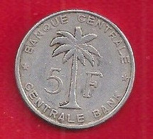 CONGO BELGE - 5 FRANCS - BANQUE CENTRALE - 1958 - 1951-1960: Baldovino I