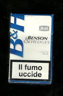 Tabacco Pacchetto Di Sigarette Italia - B & H London Blue Da 20 Pezzi - Vuoto - Etuis à Cigarettes Vides