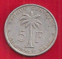 CONGO BELGE - 5 FRANCS - BANQUE CENTRALE - 1958 - 1951-1960: Boudewijn I