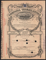 1913 Barcelona, Spain: Compania Transatlantica - Navegación