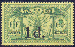 NEW HEBRIDES -  1d / 5 Sh - *MLH - 1920 - Neufs