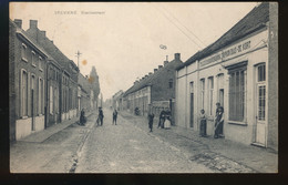 STEKENE  STATIESTRAAT - RECHTS 'T VLEESHOUWERSHUIS TRIPHON DIAS - DE KORT      2 SCANS - Stekene