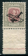 ICELAND 1929 Airmail Overprint On 50 Aurar  MNH / **. Michel 123 - Nuovi