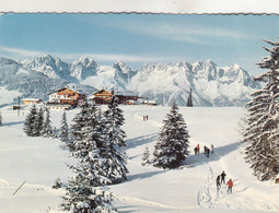 B1670) KIRCHBERG I. Tirol - Alpengasthof MAIERL - Geg. Wilden Kaiser -  Skifahrer - Stark Verschneit - Kirchberg