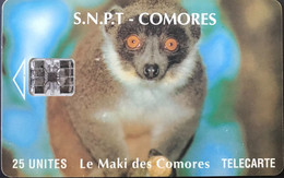 COMORES  -  Phonecard - Maki Des Comores  -  25 Unités - Komoren