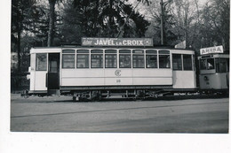 BORDEAUX : "photo Environ 1950 Format Et Papier CPA" Tramway 15 Javel La Croix - Tres Bon Etat - Bordeaux