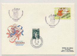 MADERE - Europa 1981 - Obl Premier Jour + Cachet Strasbourg 15/6/1981 - Madeira