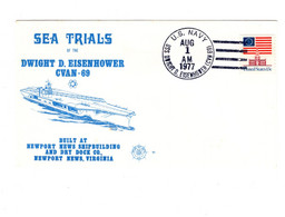 16492 " SEA TRIALS OF THE DWIGHT D. EISENHOWER-CVAN 69 - AUG 1,1977 " - 1971-1980