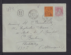 1891 - 15 C. Ganzsache Mit 50 C. Zufrankiert Als EInschreiben Ab Monte-Carlo Nach Berlin - Cartas