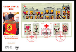 FDC GF JF - Bloc Croix Rouge 2012, Oblit 8/11/2012 Paris - 2010-2019
