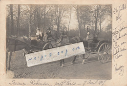 SCEAUX - ROBINSON - Promenade à Cheval En 1907    ( Carte Photo ) - Sceaux