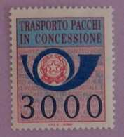 ITALIE COLIS CONCESSION PARCELLE  YT 109 NEUF**MNH ANNÉE 1984 - Concessiepaketten
