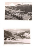 2 Stk AK Riezlern + Alpe Melköde Kleinwalsertal Vorarlberg Gelaufen Stempel Hirschegg + Riezlern Sondertarif - Kleinwalsertal