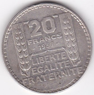 20 Francs Turin 1937, En Argent - 20 Francs