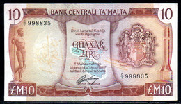 659-Malte 10 Liri 1967 C7 - Malte